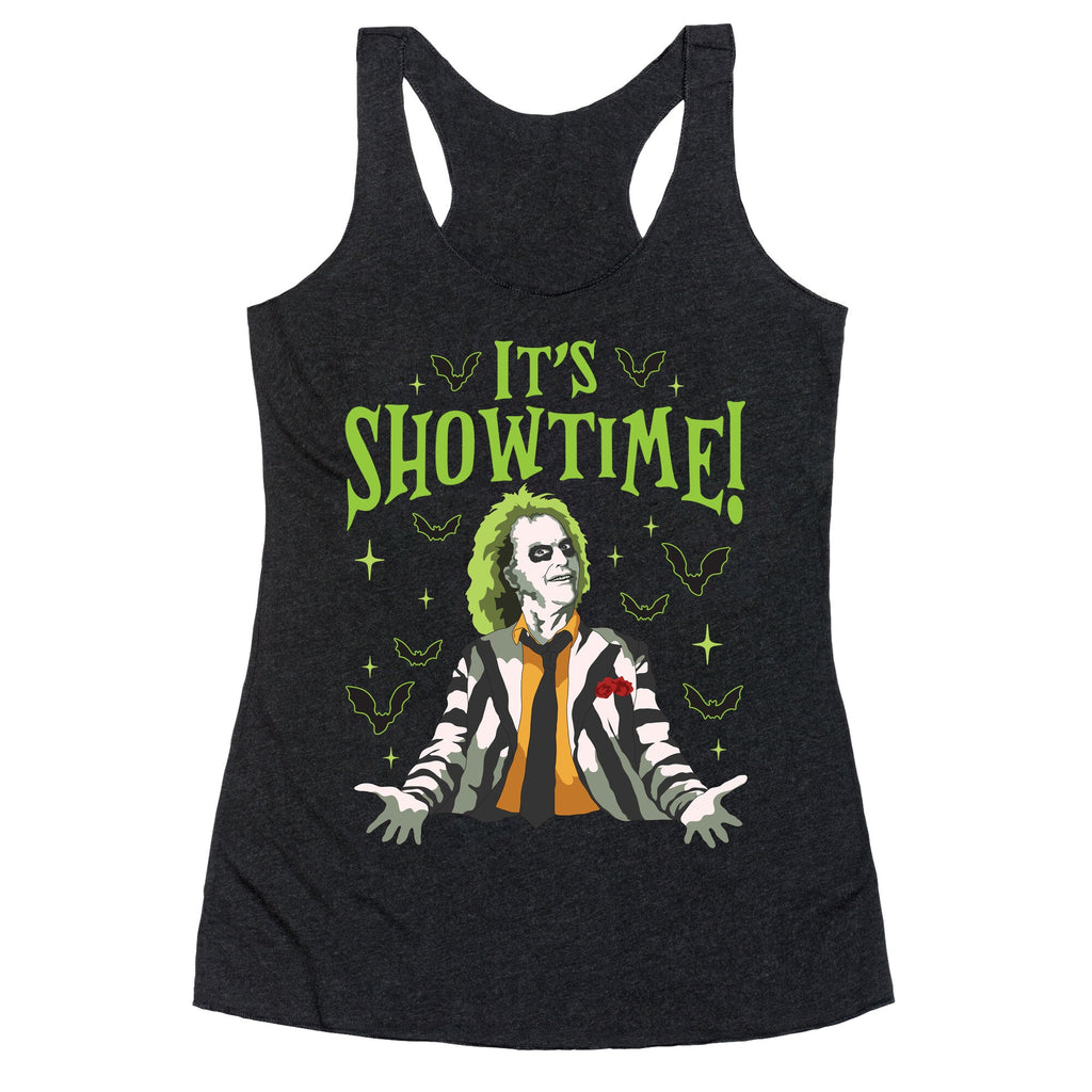 Beetlejuice Its Showtime Racerback Tank