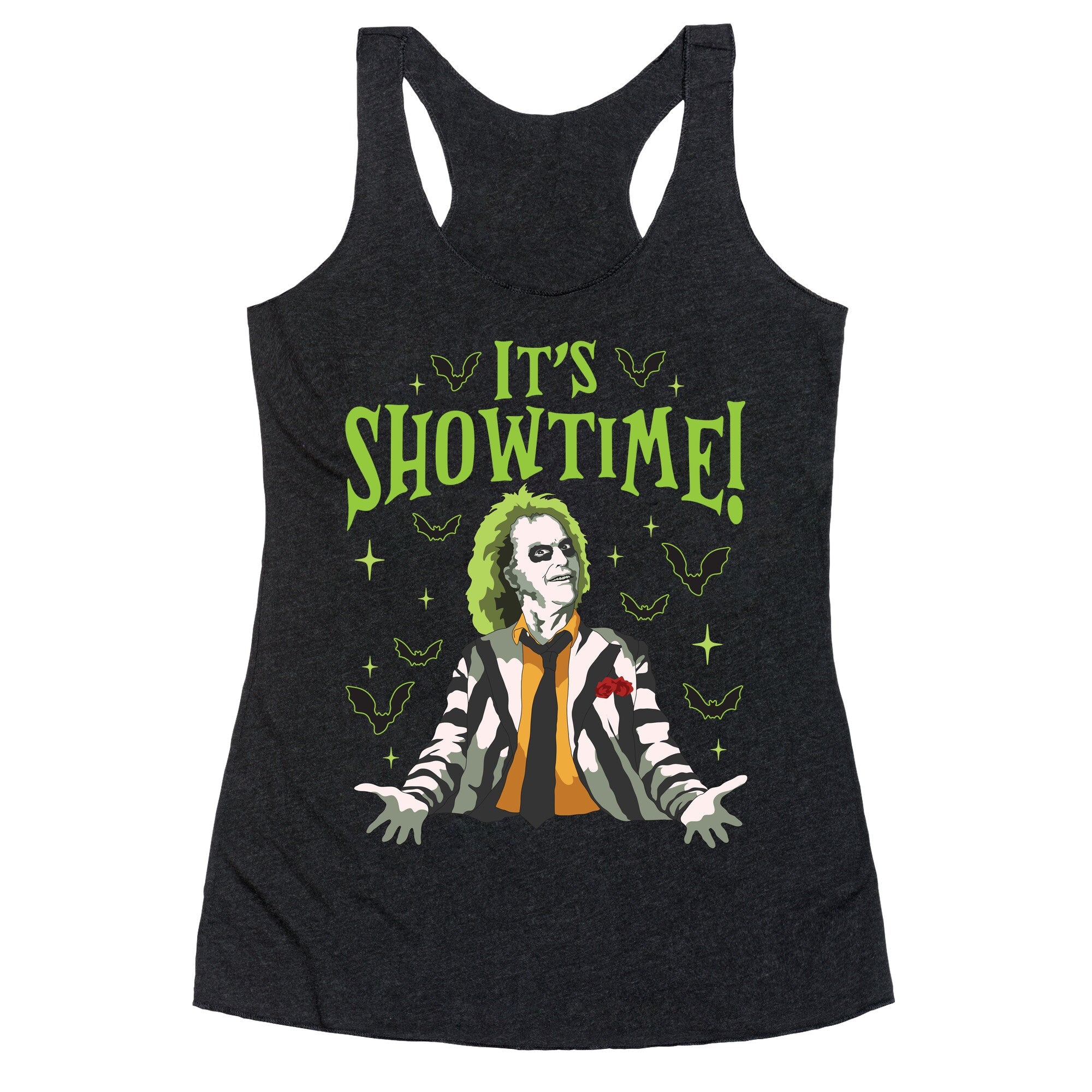 Beetlejuice Its Showtime Racerback Tank