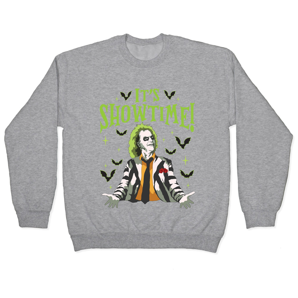 Beetlejuice Its Showtime Crewneck Sweatshirt