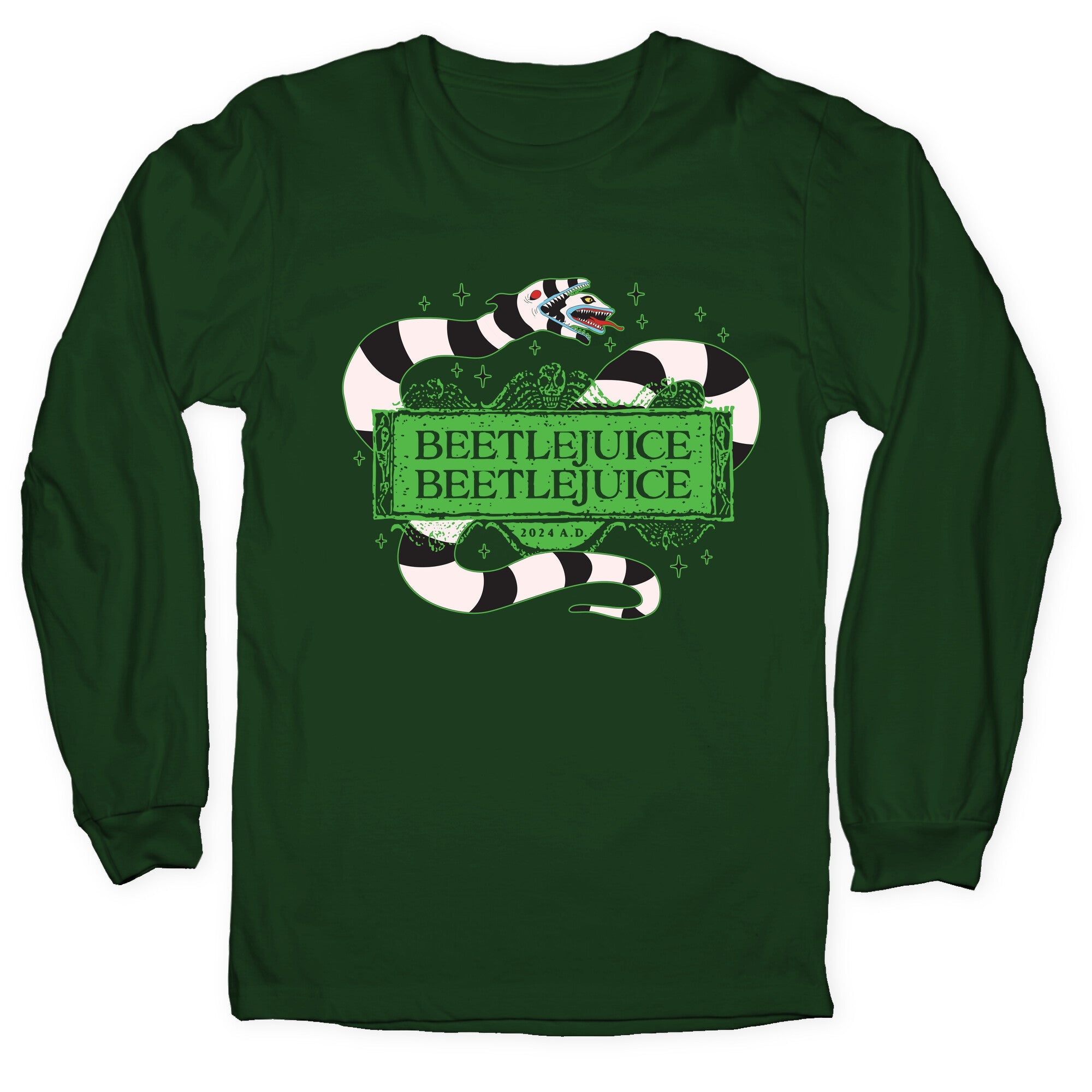 Beetlejuice Beetlejuice 2024 AD Longsleeve Tee