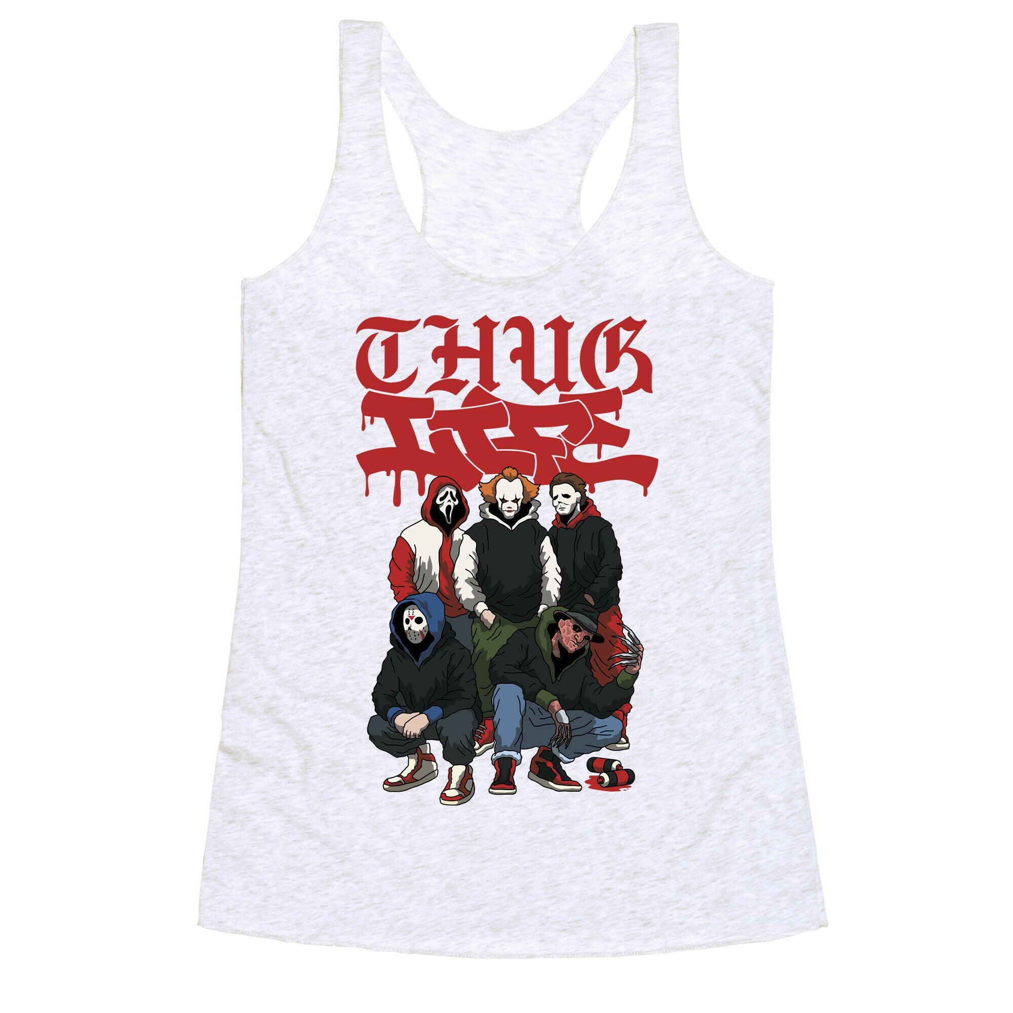 Thug Life Halloween Racerback Tank