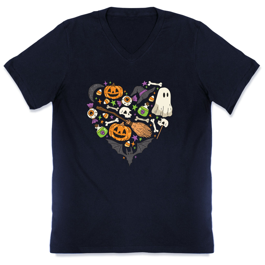 Halloween Heart V-Neck