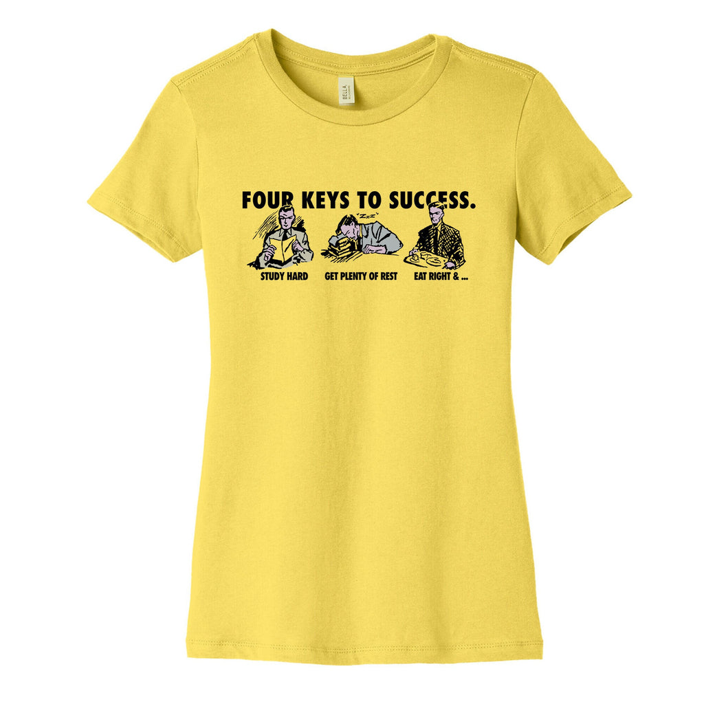 Four Keys to Success Womens Cotton Tee