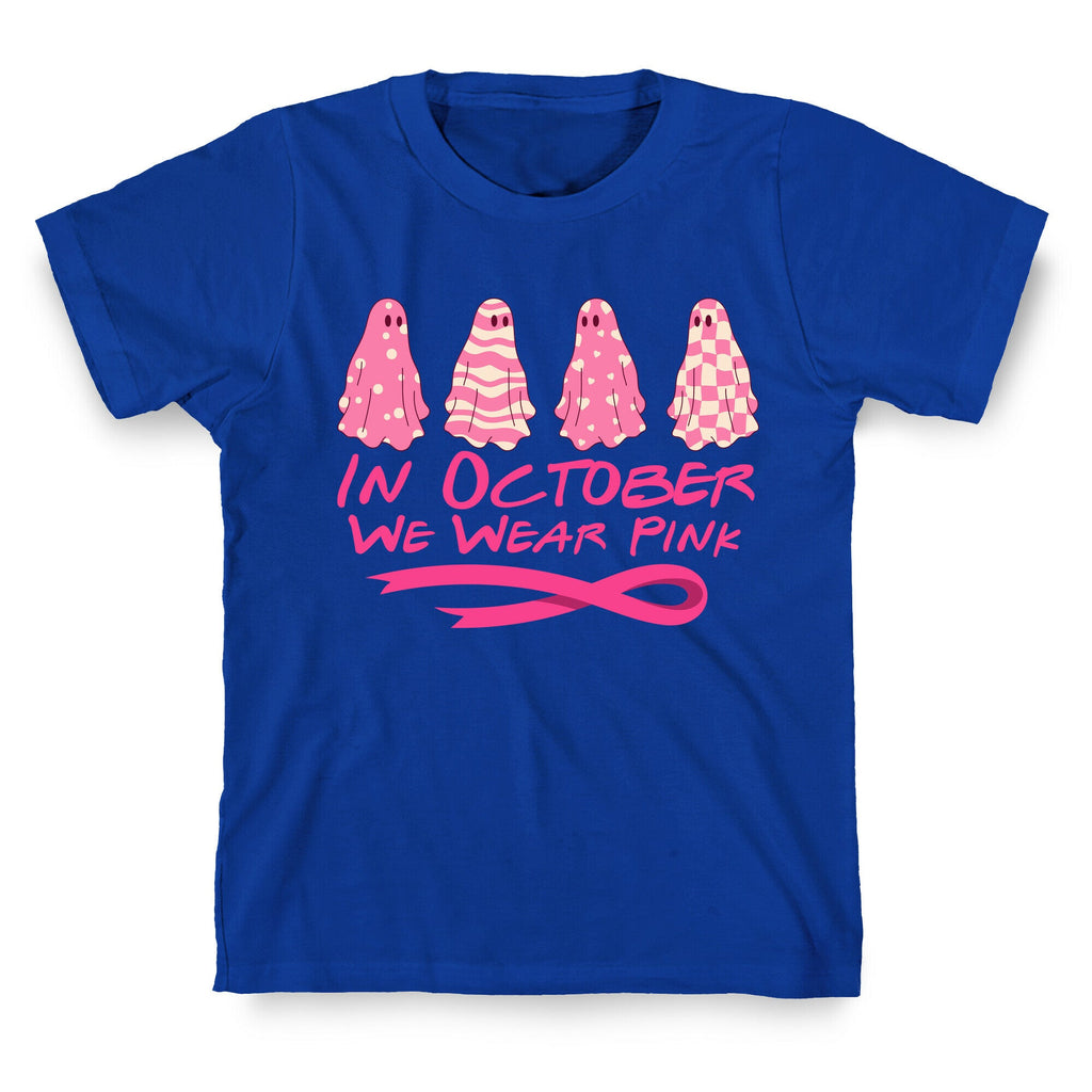 Ghost October Breast Cancer Awareness T-Shirt