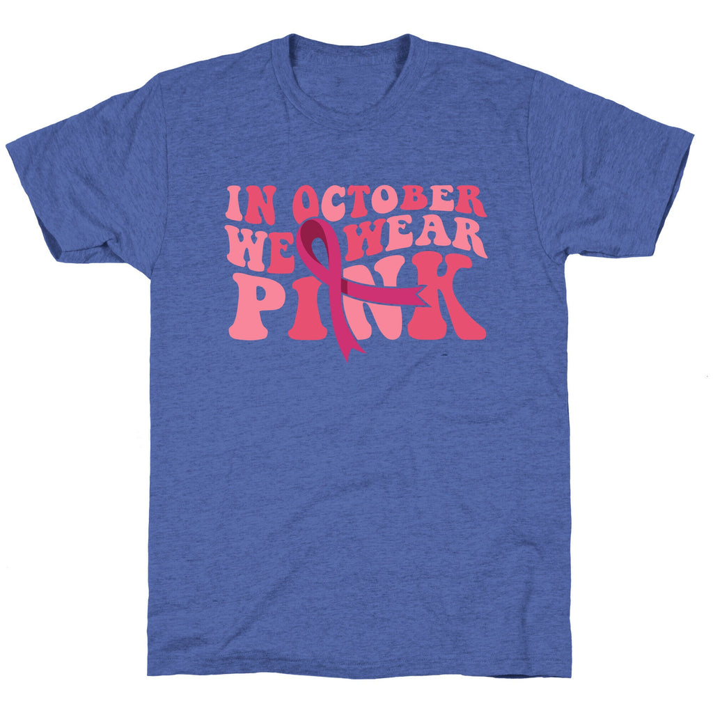 Pink Ribbon Breast Cancer Awareness Unisex Triblend Tee