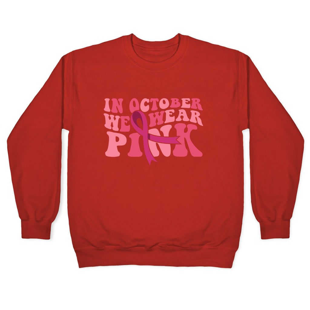 Pink Ribbon Breast Cancer Awareness Crewneck Sweatshirt