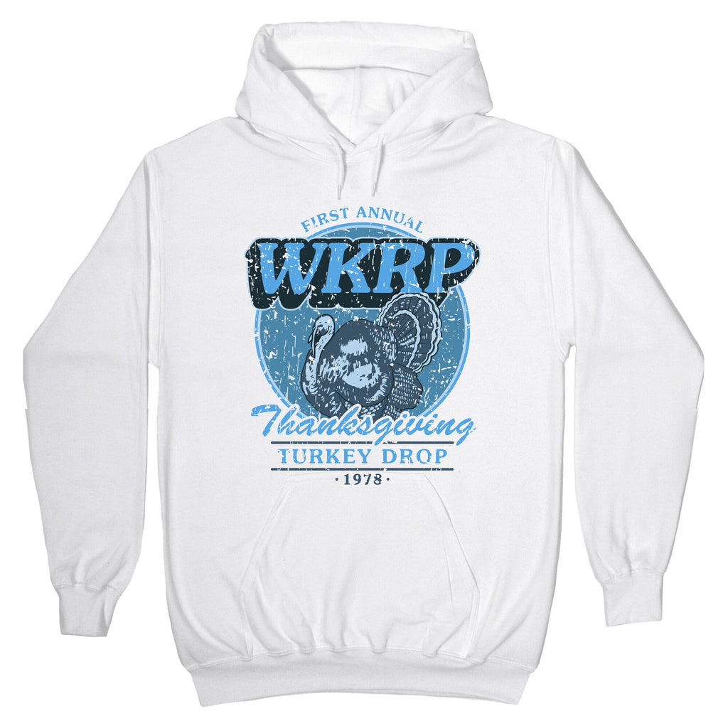 WKRP Turkey Drop Hoodie