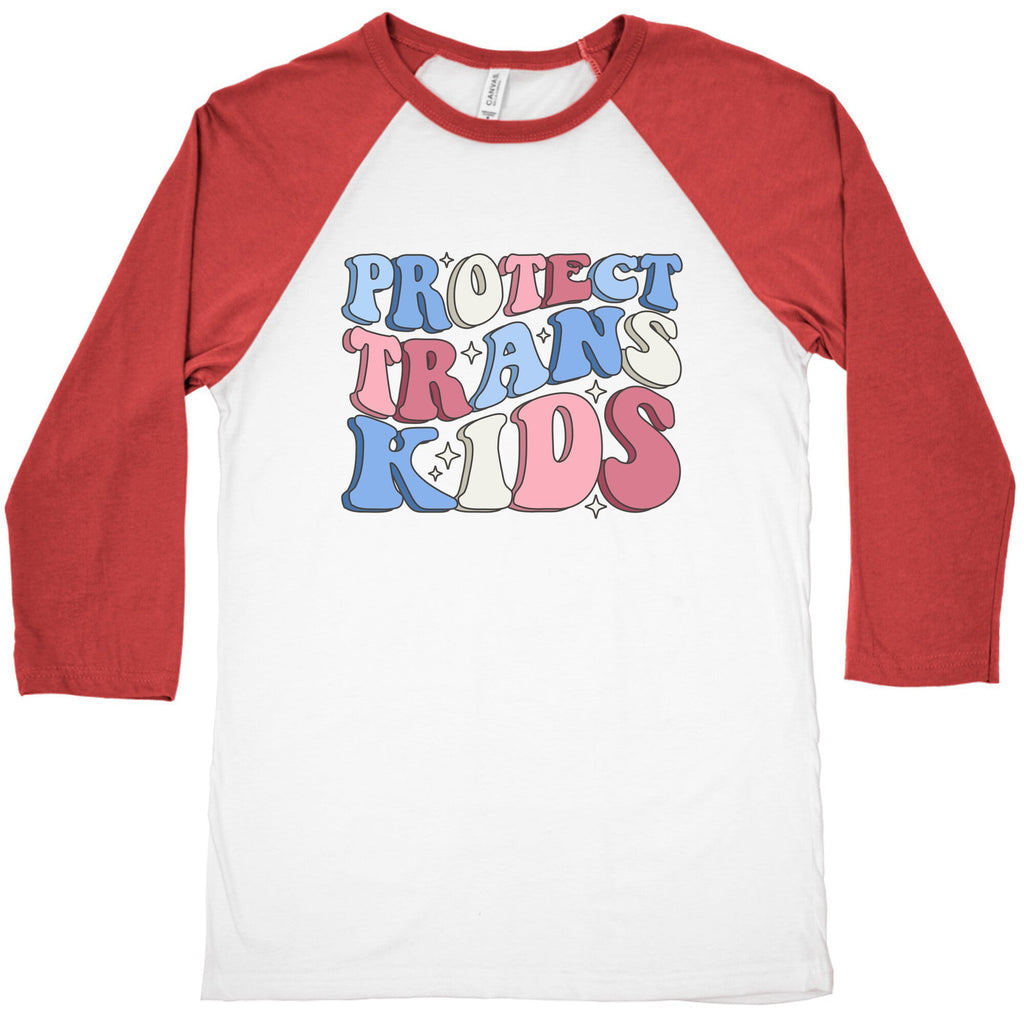 Protect Trans Kids Baseball Tee
