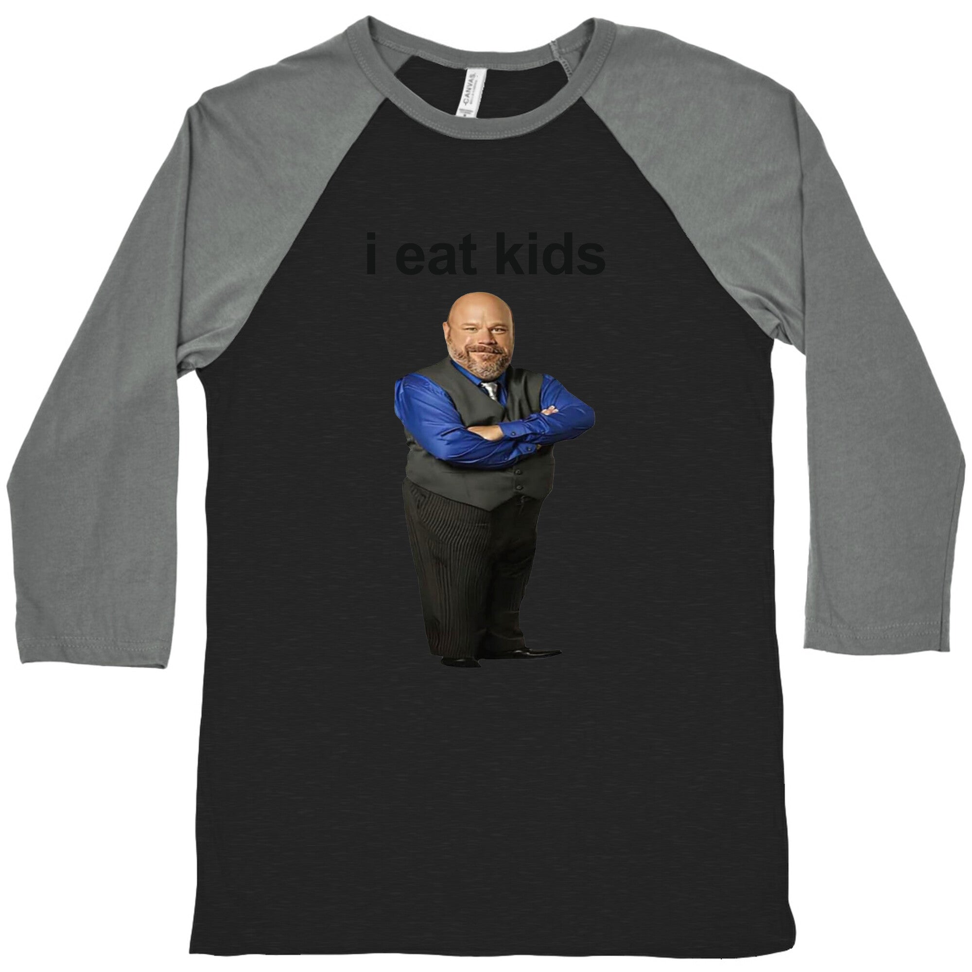 I Eat Kids Baseball Tee