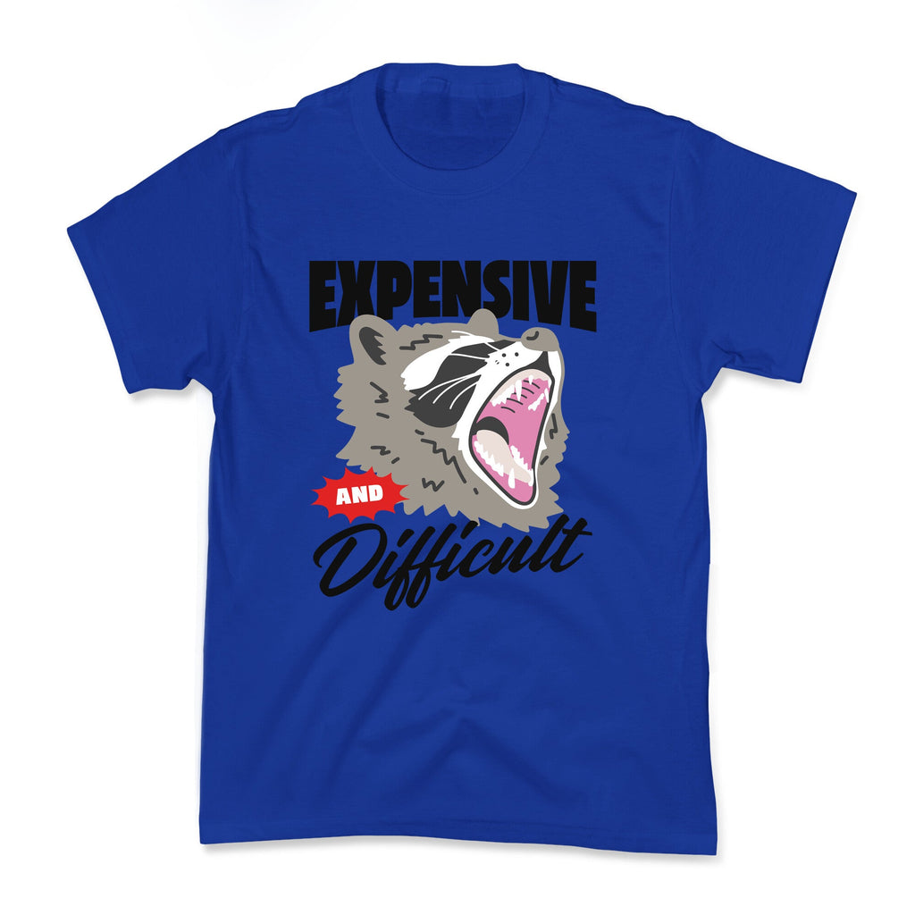 Expensive and Difficult Raccoon Kids Tee
