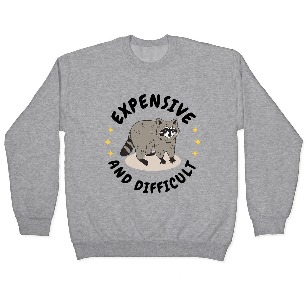 Expensive and Difficult Trash Animal Crewneck Sweatshirt