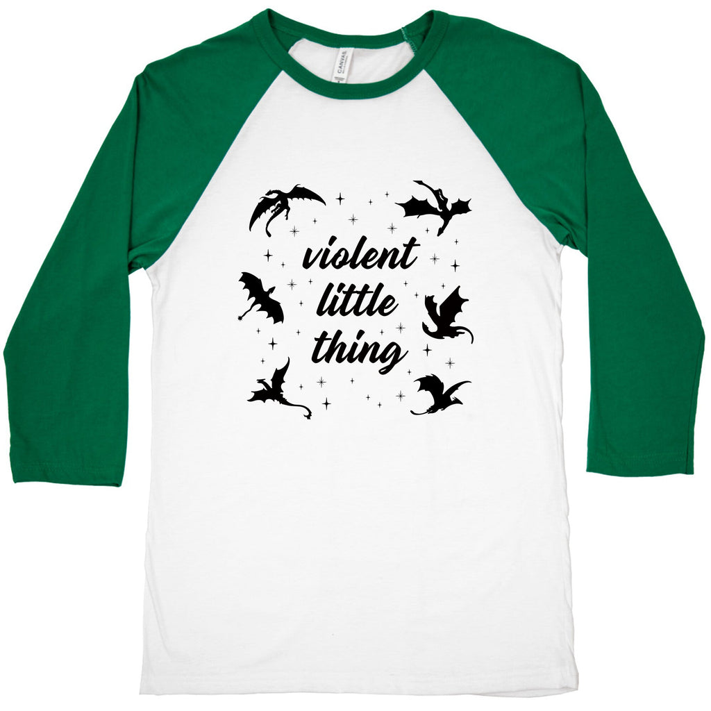 Fourth Wing Violent Little Thing Baseball Tee