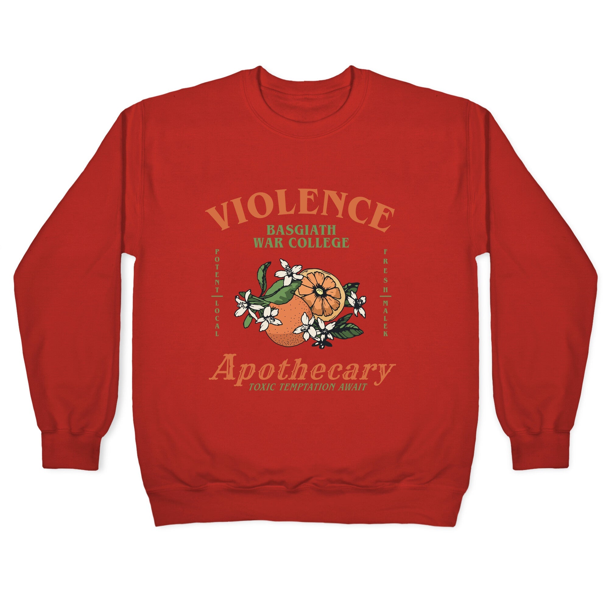 Fourth Wing Violence Apothecary Crewneck Sweatshirt