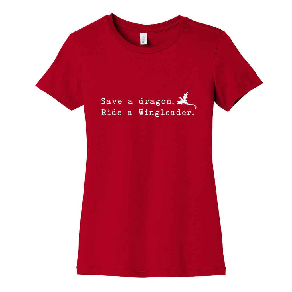 Fourth Wing Save a Dragon Womens Cotton Tee