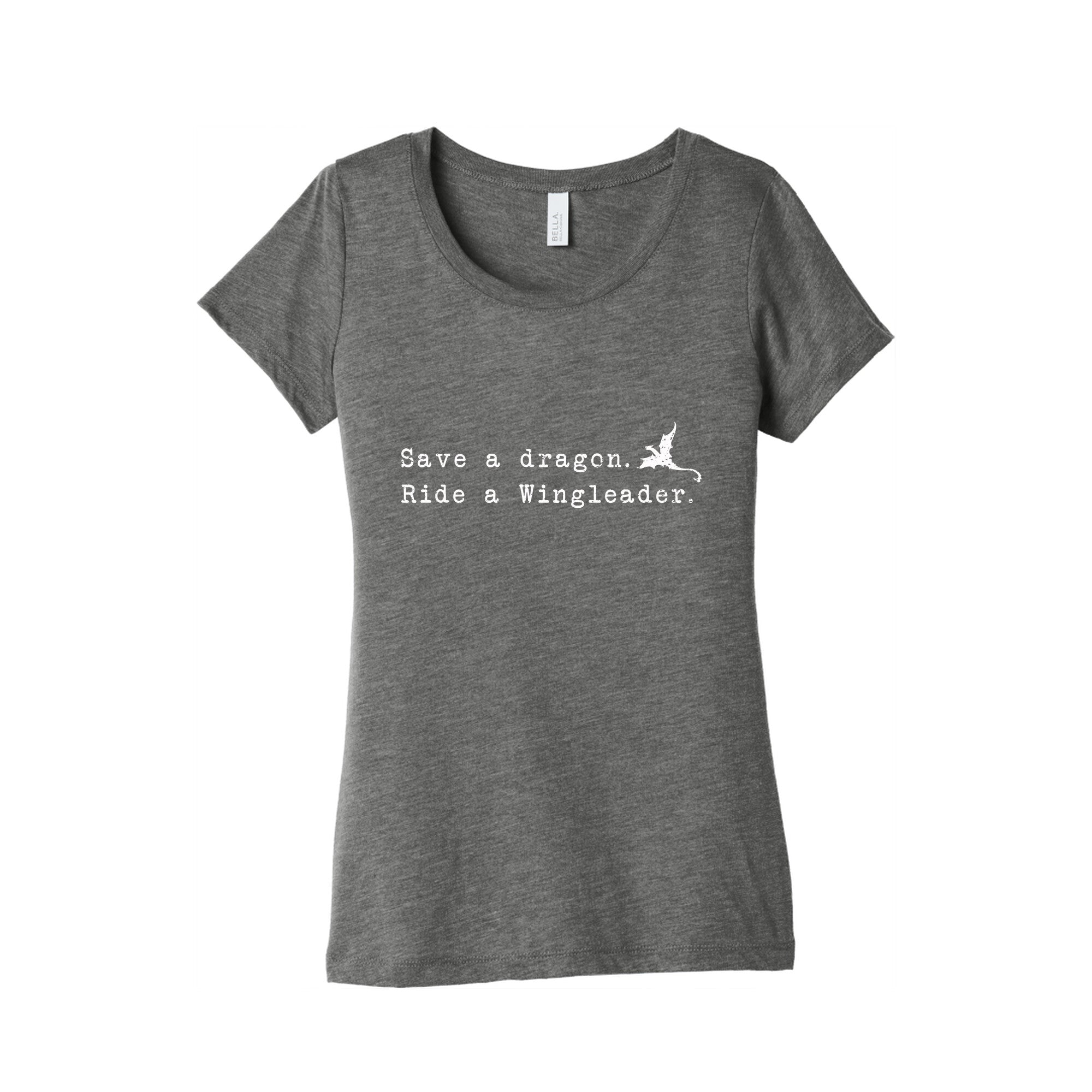 Fourth Wing Save a Dragon Womens Triblend Tee