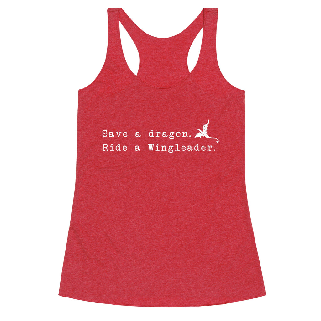 Fourth Wing Save a Dragon Racerback Tank