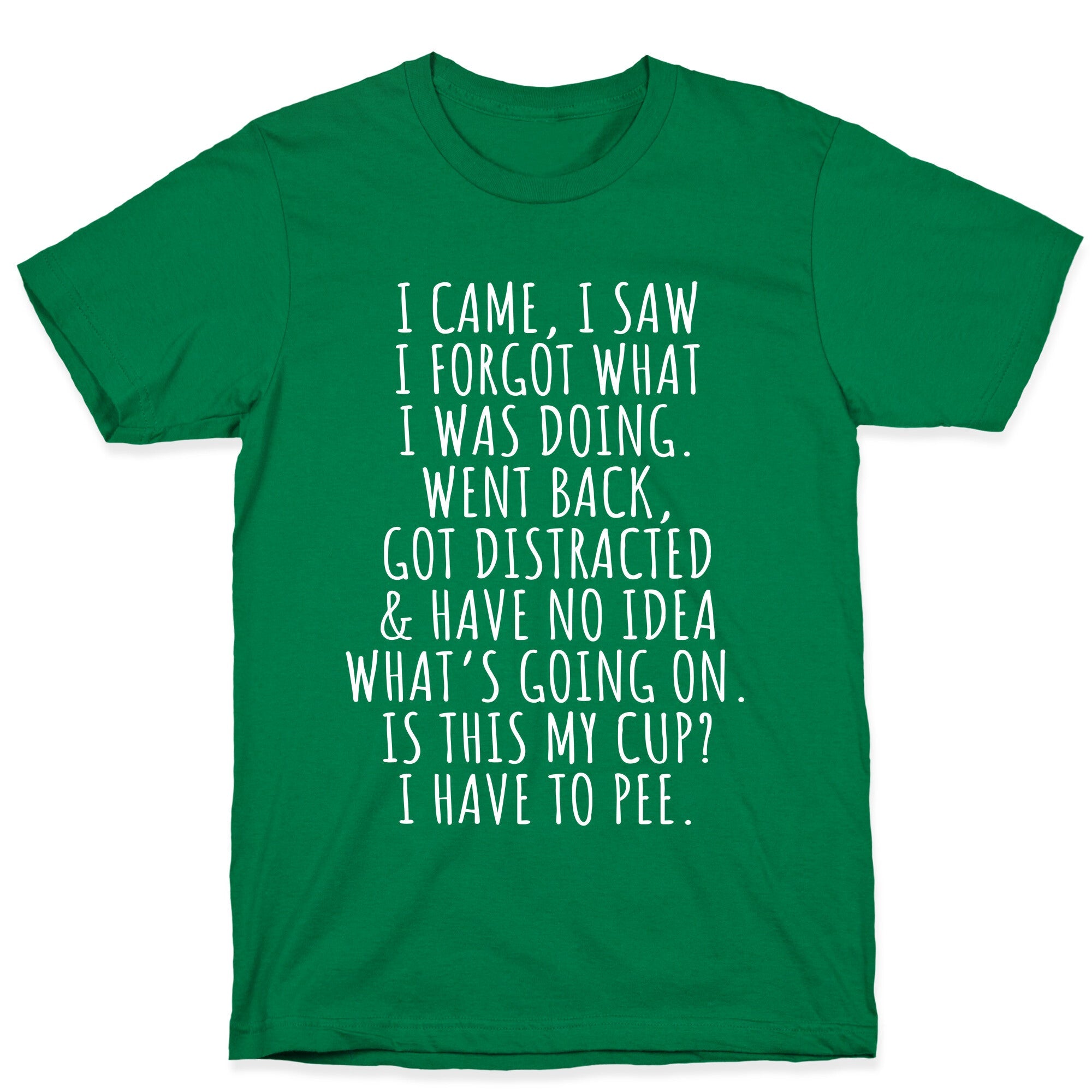 I Came I Saw I Forgot What I Was Doing T-Shirt