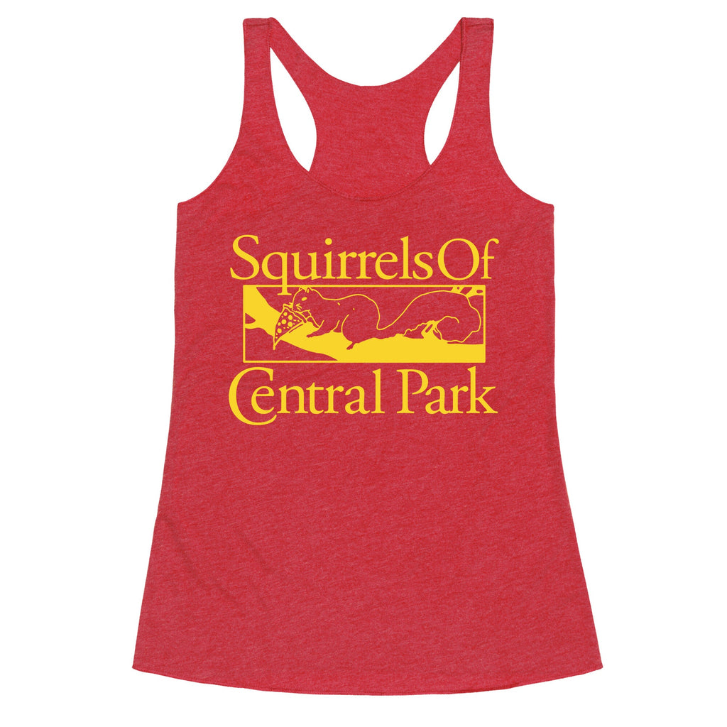 Squirrels of Central Park Racerback Tank