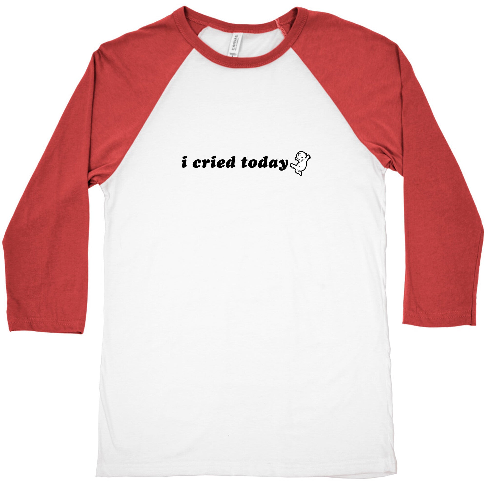 I Cried Today Baby Baseball Tee