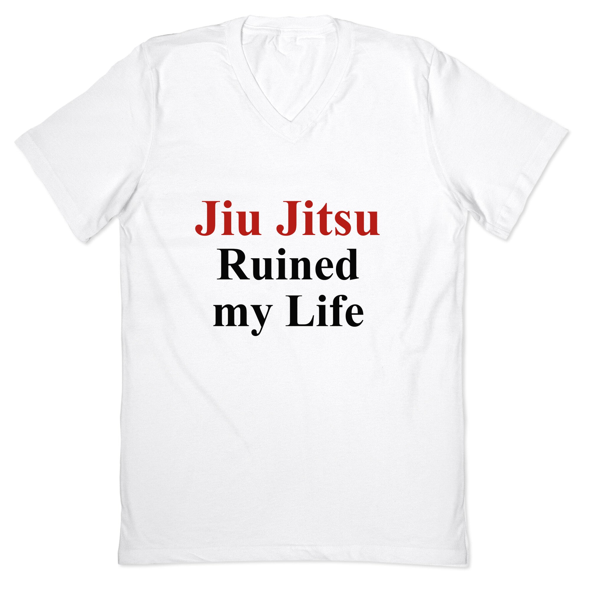 Brady Ju Jujitsu Ruined My Life V-Neck