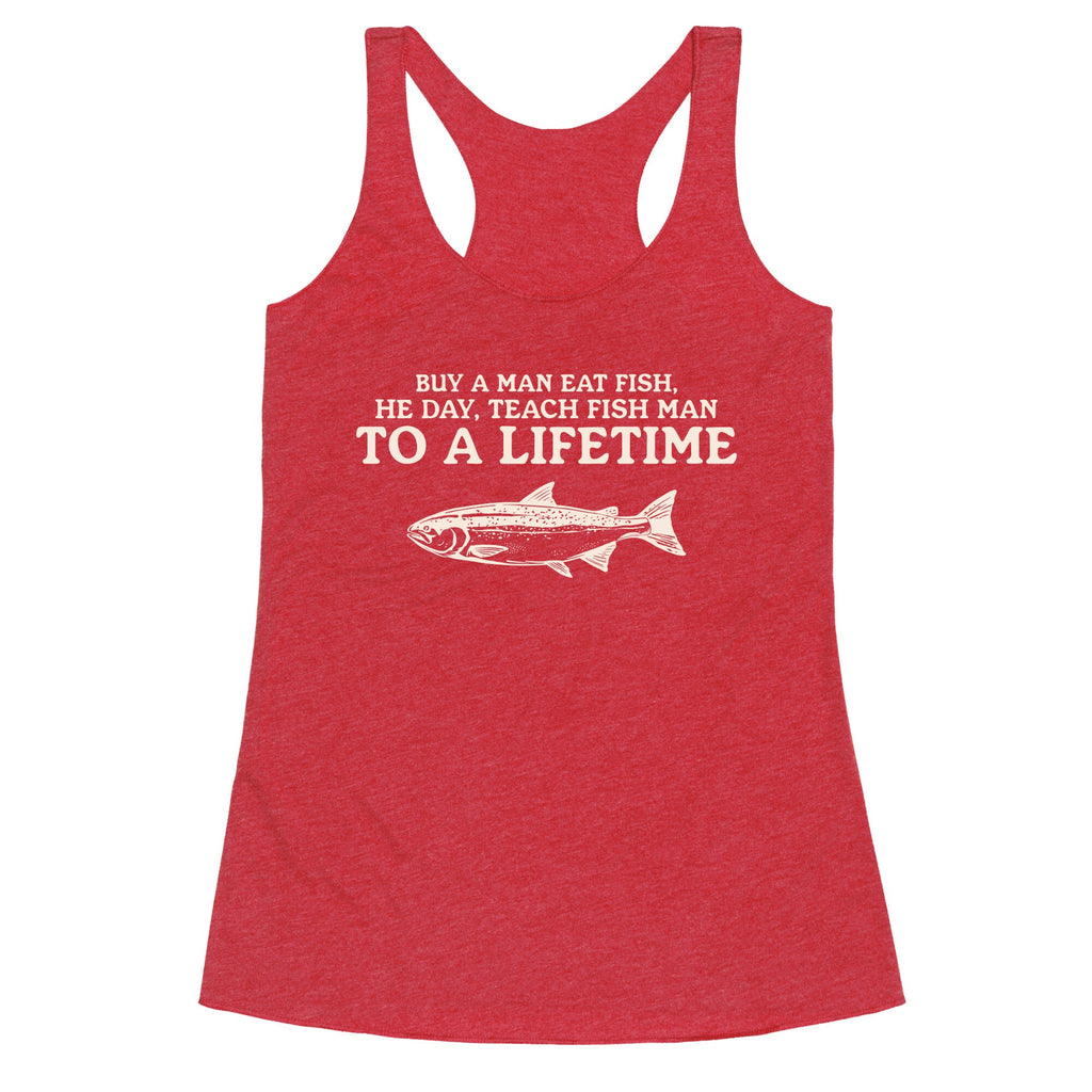 Buy A Man Eat Fish Racerback Tank