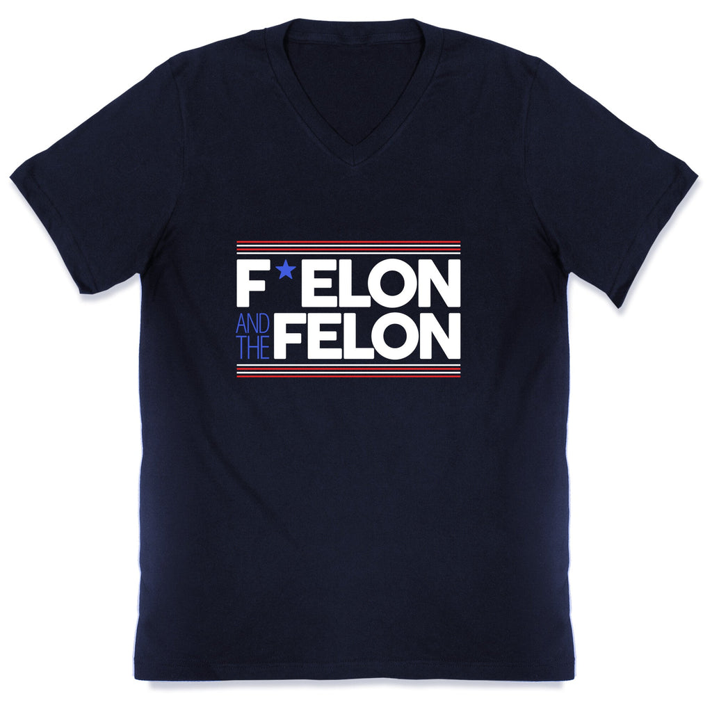 F Elon And The Felon V-Neck