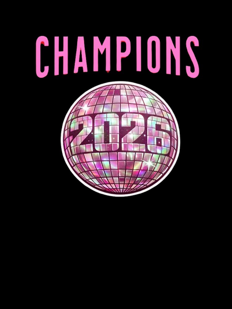 Champions 2026 Football T-Shirt Game Day Soccer Fan Hype Graphic Sticker by Digital Humour ⭐️⭐️⭐️