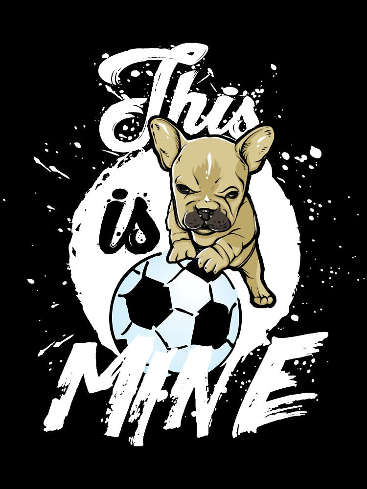 THIS IS MINE soccer ball (light) by SolidEarthArt