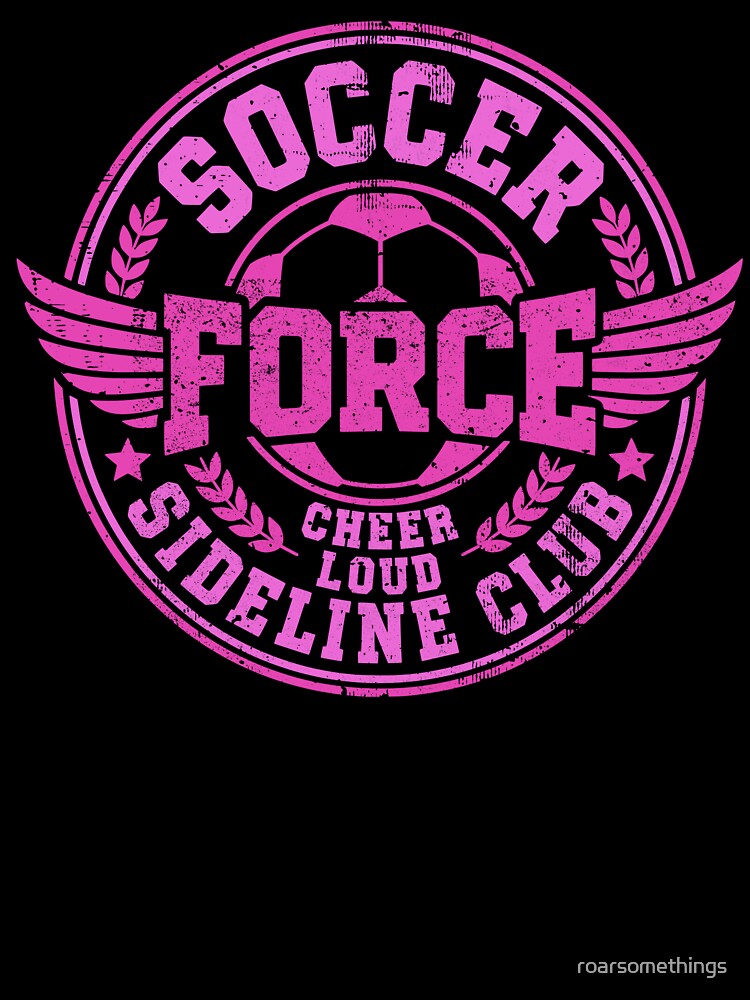 Womens Soccer Retro Distressed Crest For Sideline Supporters by roarsomethings