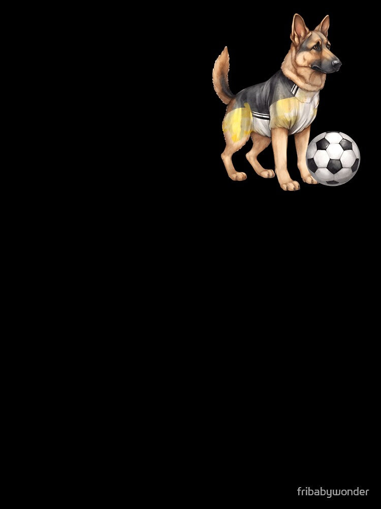 German Shepherd dog playing soccer! by fribabywonder