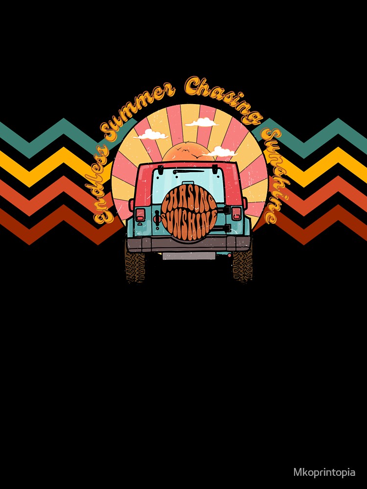 Retro Design T-shirts Chasing the Sunshine Unisex T shirts by Wayo29