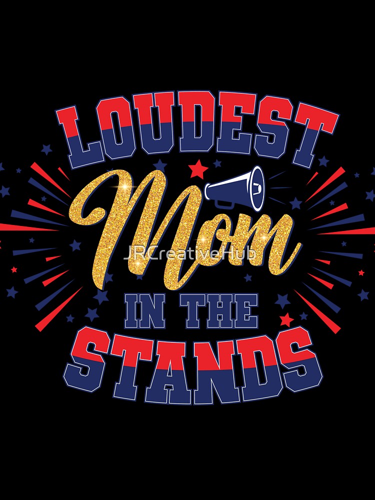 Proud Game Day Mom Megaphone Varsity Sports Fan Gift by JRCreativeHub