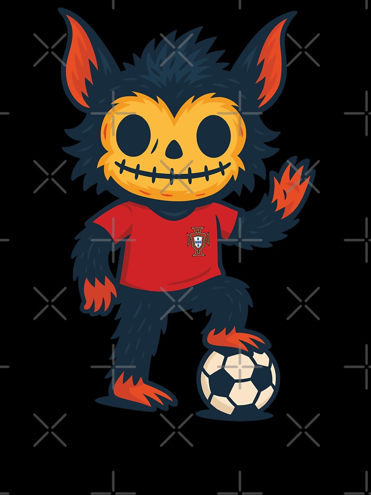 Creepy Cute Monster – Portugal Soccer Edition by Weasel Graphix
