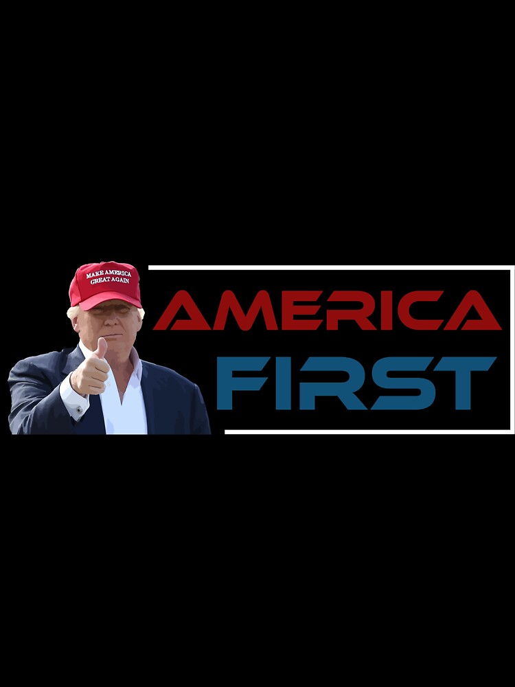 America First | President Donald Trump T-Shirt by AllStarMerch