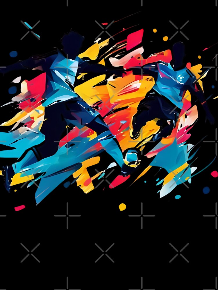 Abstract Soccer Clash 1 by PixelKickr