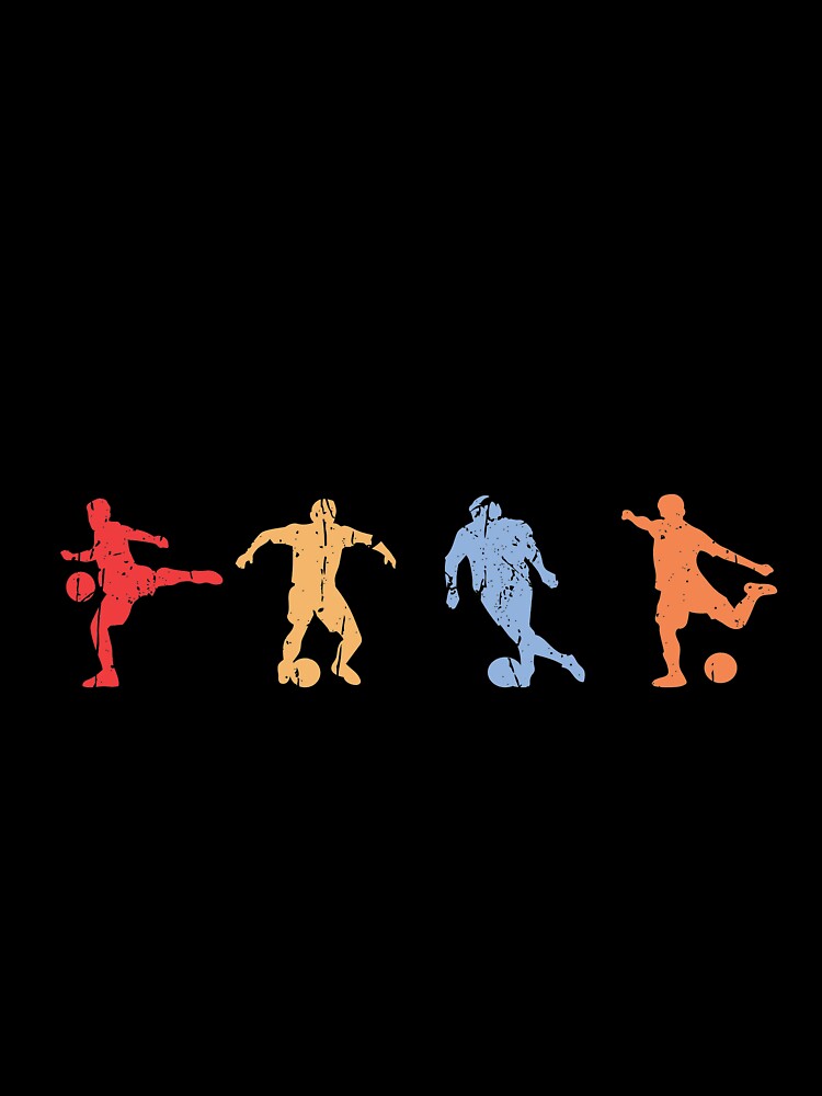 Soccer Players Retro Sunset Vintage Colors - Soccer by Love is beautiful.