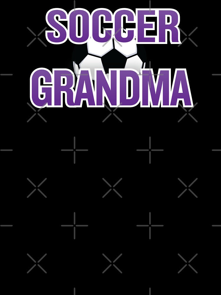'Soccer Grandma' (Black) by The Button Gal