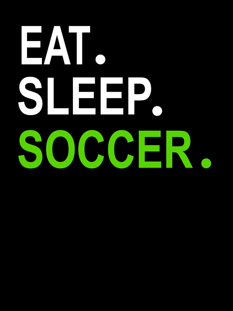 Eat Sleep Soccer Navy Blue by Jacob Riley