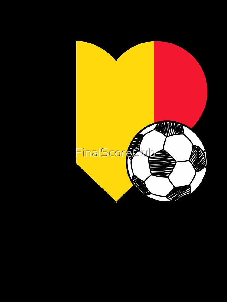 Belgium Soccer Heart Design by FinalScoreClub