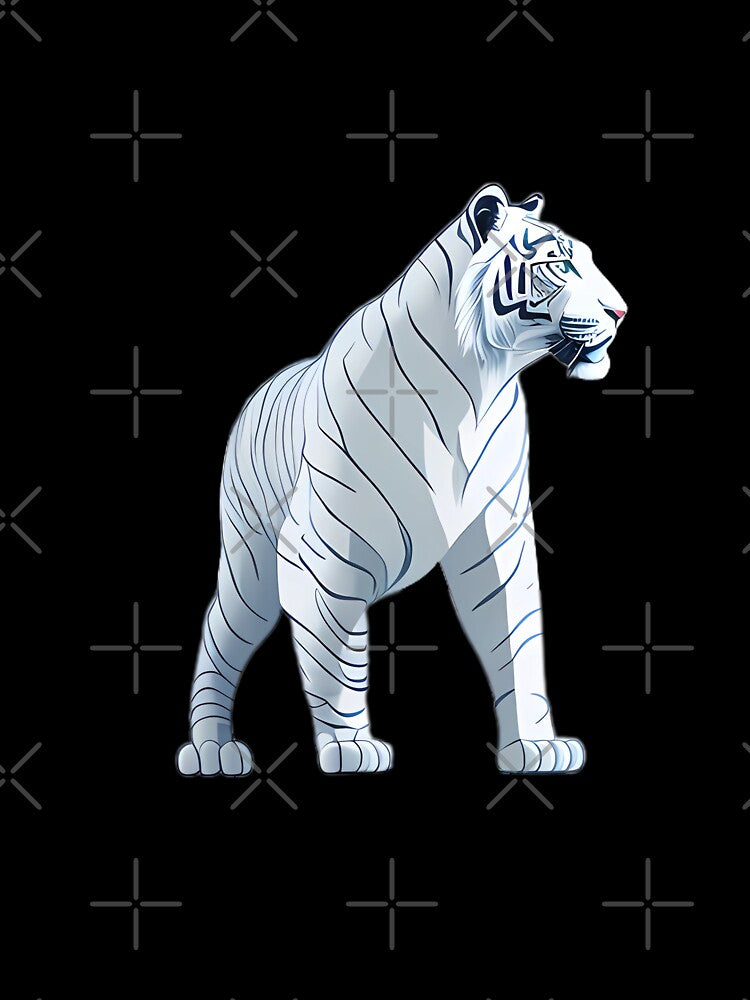 Imposing White Tiger Aesthetic by MinimalistHaven