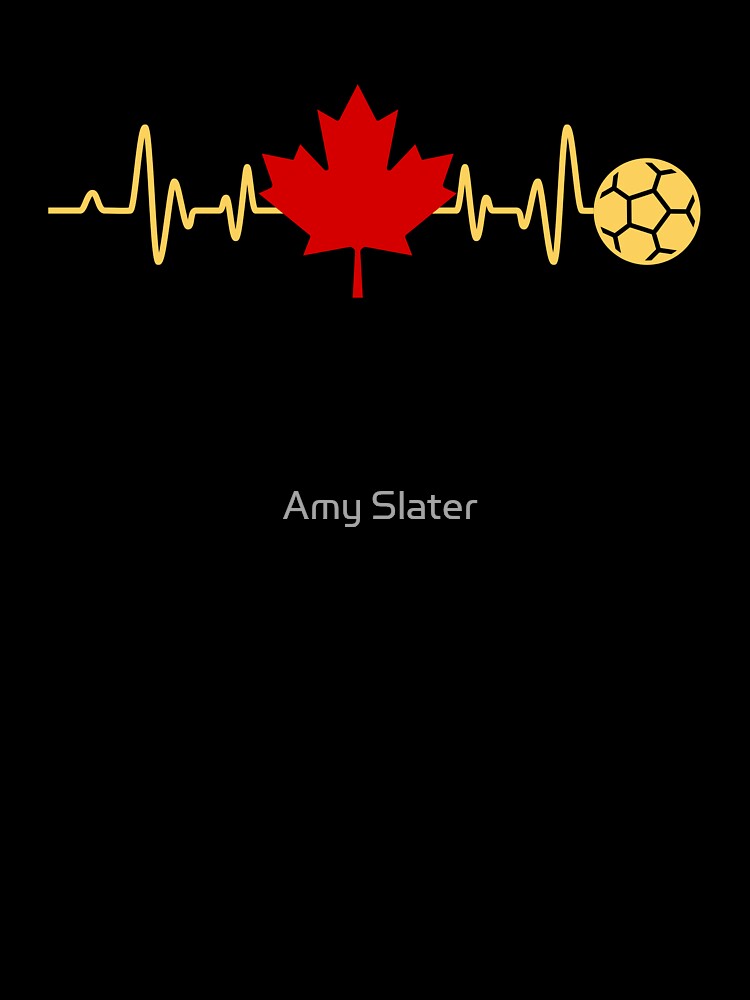 Soccer Heartbeat- Canada Soccer-Team Canada-Canada Soccer Team-Canada Soccer 2022- -2022 -CANMNT-CANWNT by SighFly52