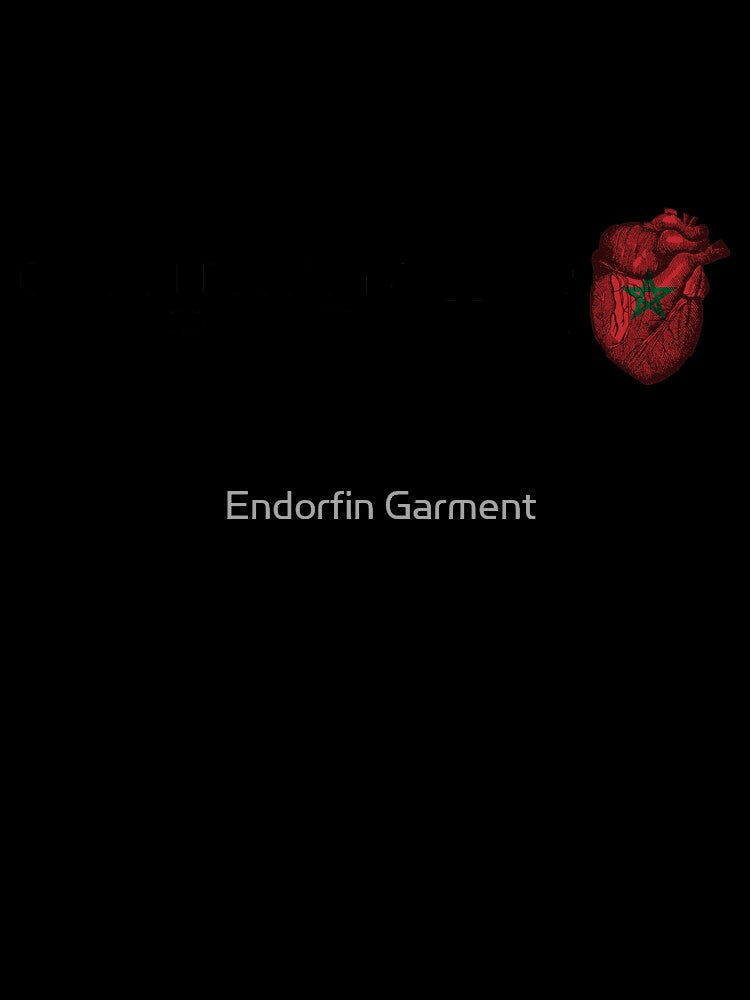 Morocco fan shirt "Passion & Heart" by Endorfin Garment