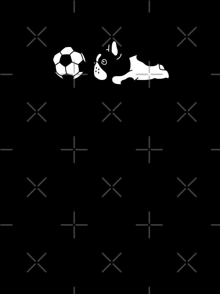 French Bulldog Soccer Fan Frenchie Soccer Ball Art by PickInsight