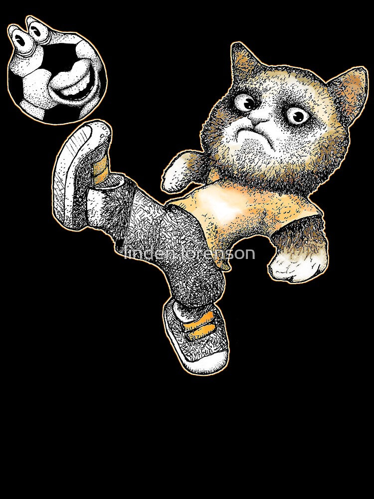 Football kitty by linden lorenson
