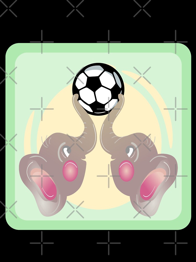 Kids Soccer - Elephants by minimalartstory