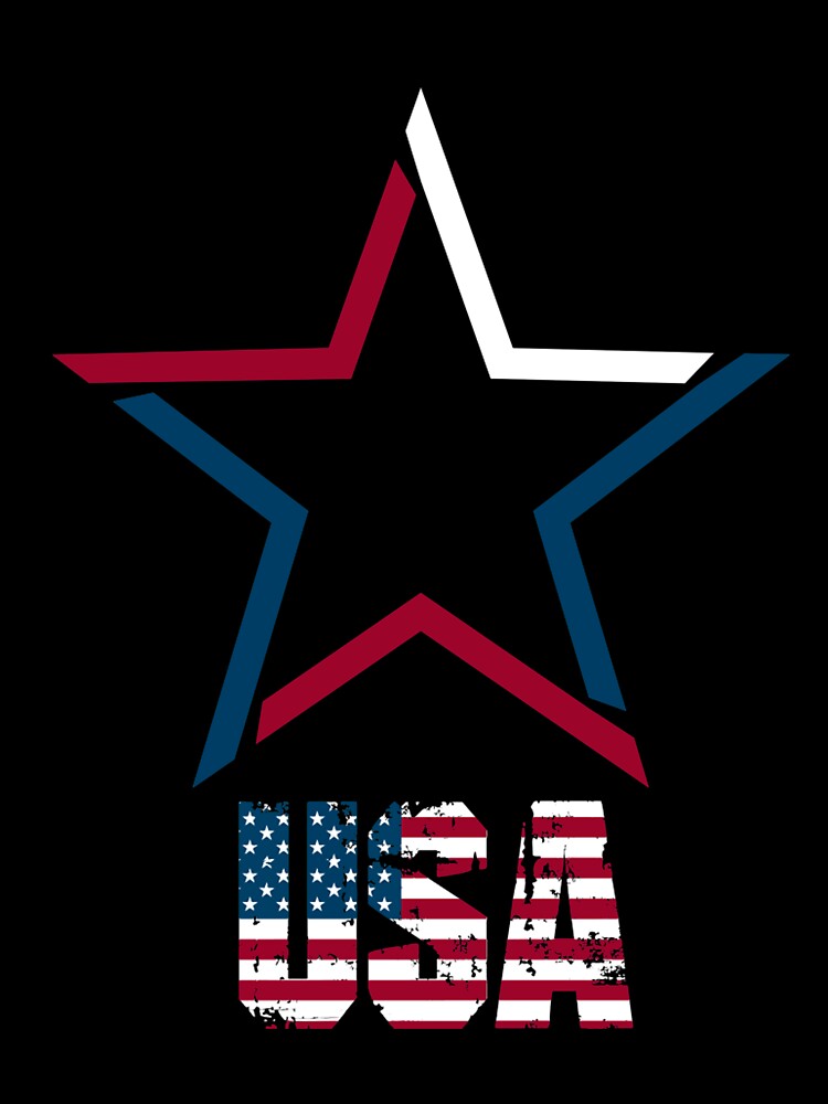 USA | Star T-Shirt for Men and Women by AllStarMerch