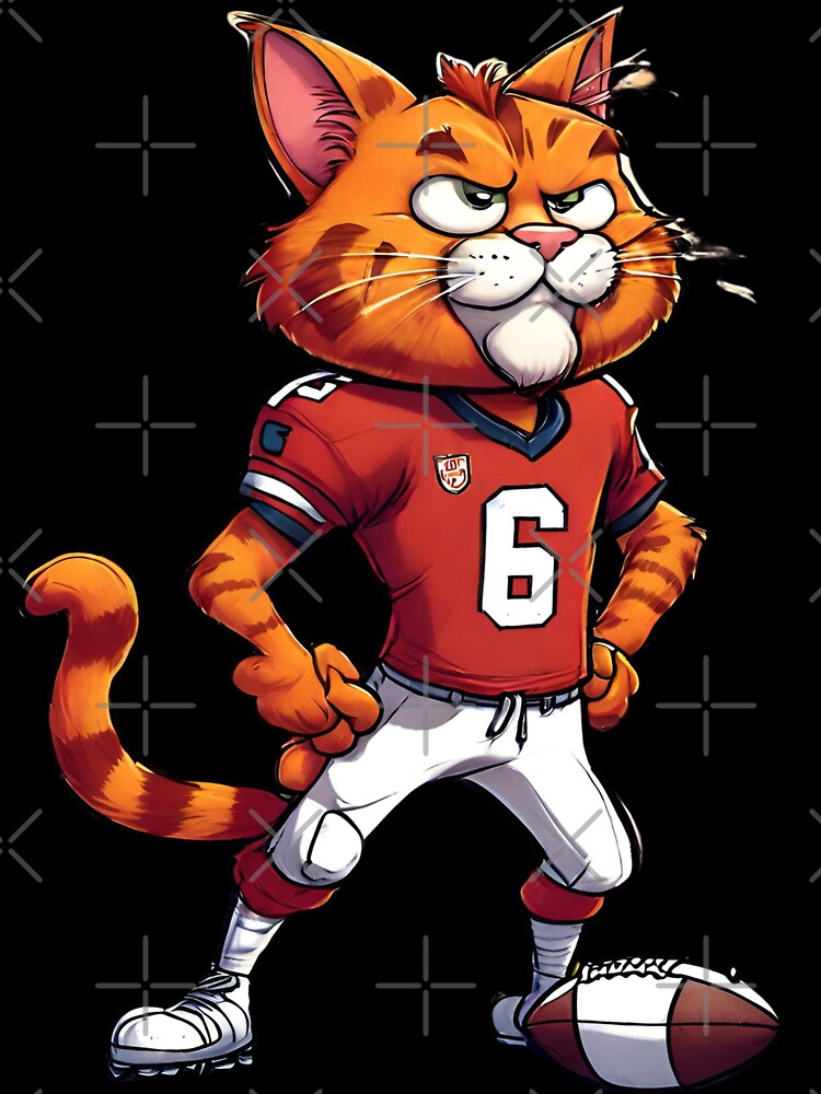 Proud Garf in a soccer player outfit, fan art Garfield by SweetRossel