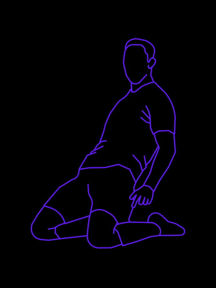 Blue Celebrating Player 2 | Player Celebration by Football Stickers World