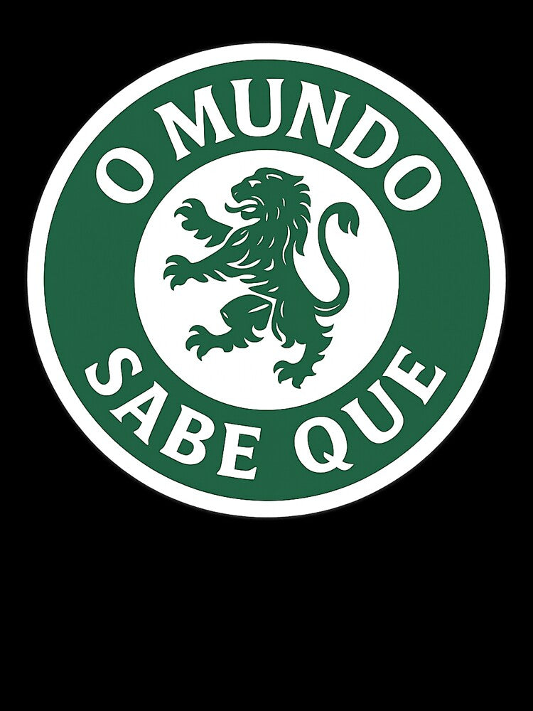 O Mundo Sabe Que - Sticker by Prime Prints