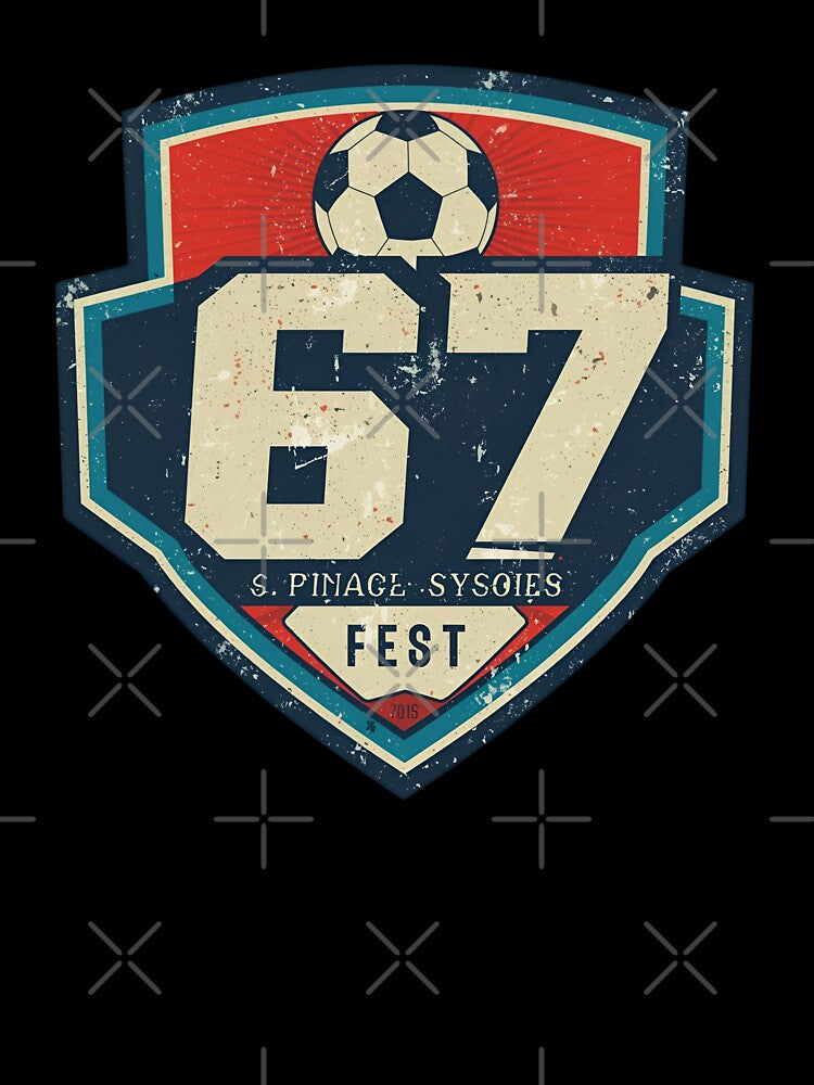 Vintage Soccer Badge – Number 67 - 1 by PixelKickr
